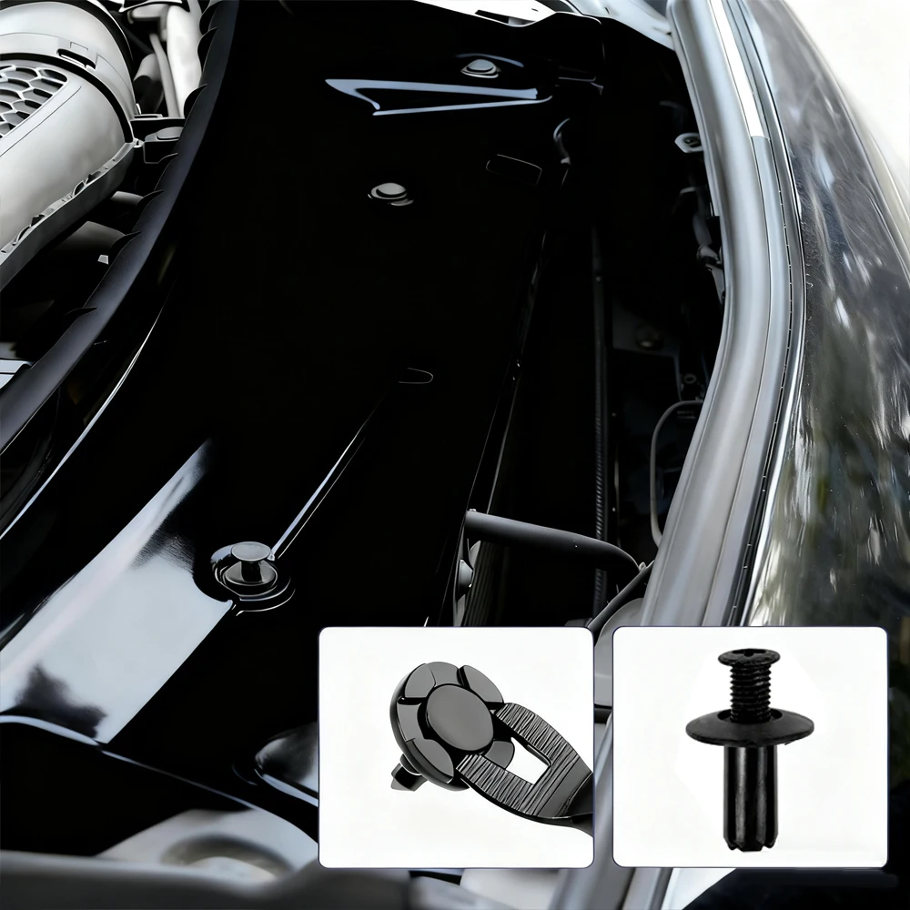 20/100 stuks 6-10mm- gats plastic klinknagels bevestigingsclip zwart auto deurpaneel bevestigingsclip autoaccessoire