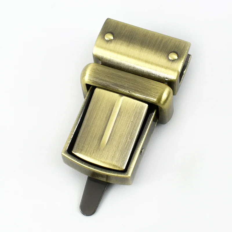 2 Stuks Meetee Tas Metalen Gesp 22*38 Mm Snap Sluiting Portemonnee Handtas Twist Turn Lock Kledingstuk sluiting Klink Diy Vervanging Accessoires: SAAI
