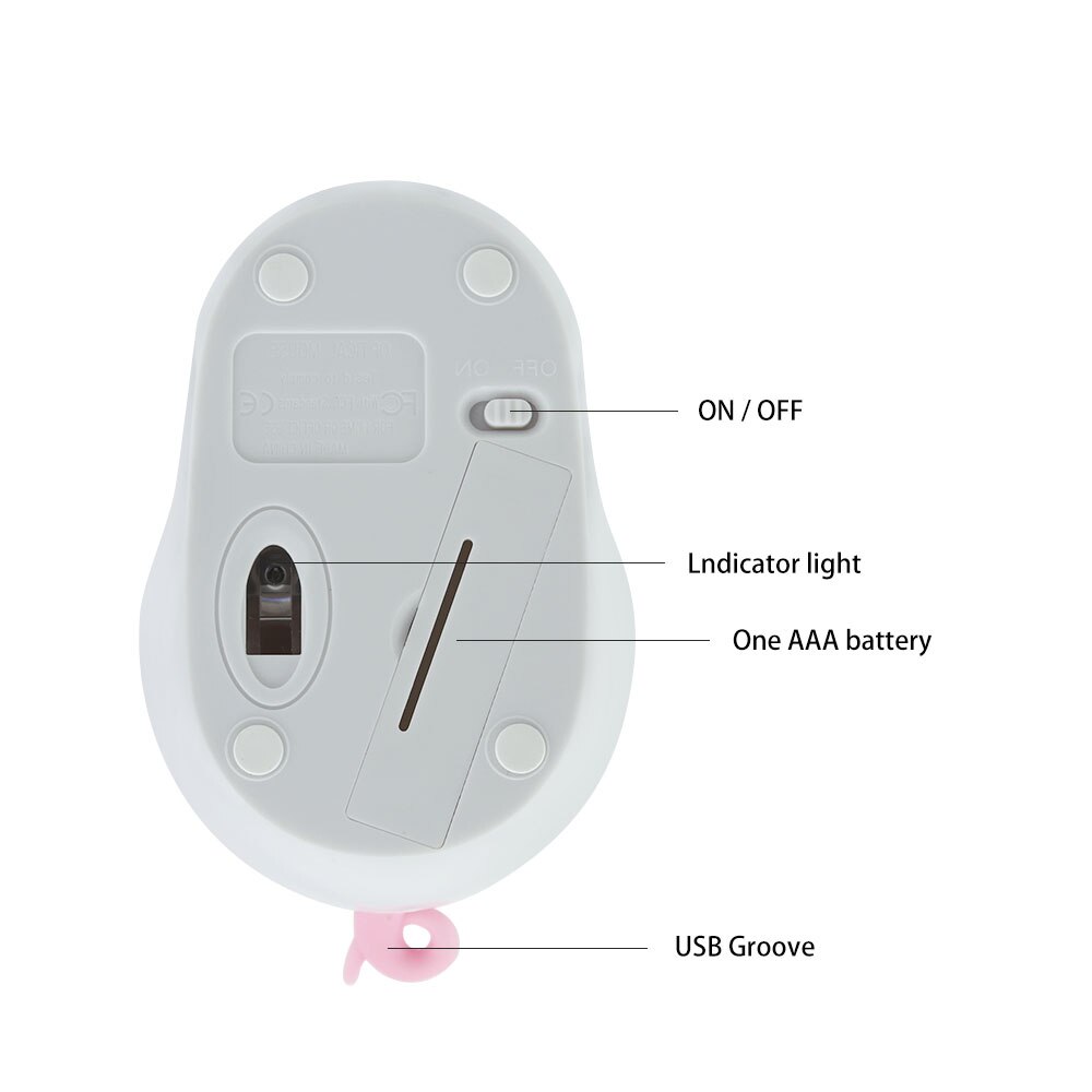 2.4G Mini Wireless Mouse Cute Pet Pig Model Silent 3D USB Optical Mice Kids 1200DPI Quiet Computer Small Mouse For Laptop PC