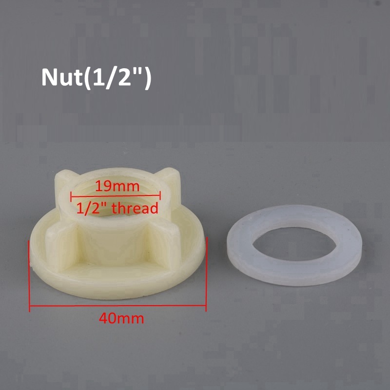 1pc male 1/2" thread water faucet kitchen water tap adapter garden irrigation 16mm hose connector valve for plant watering: Nuts(1l2)