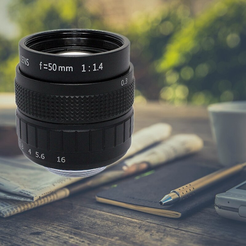 50mm 2/3 Manual Aperture Photographic Equipment Lens Industrial Lens Camera Accessories