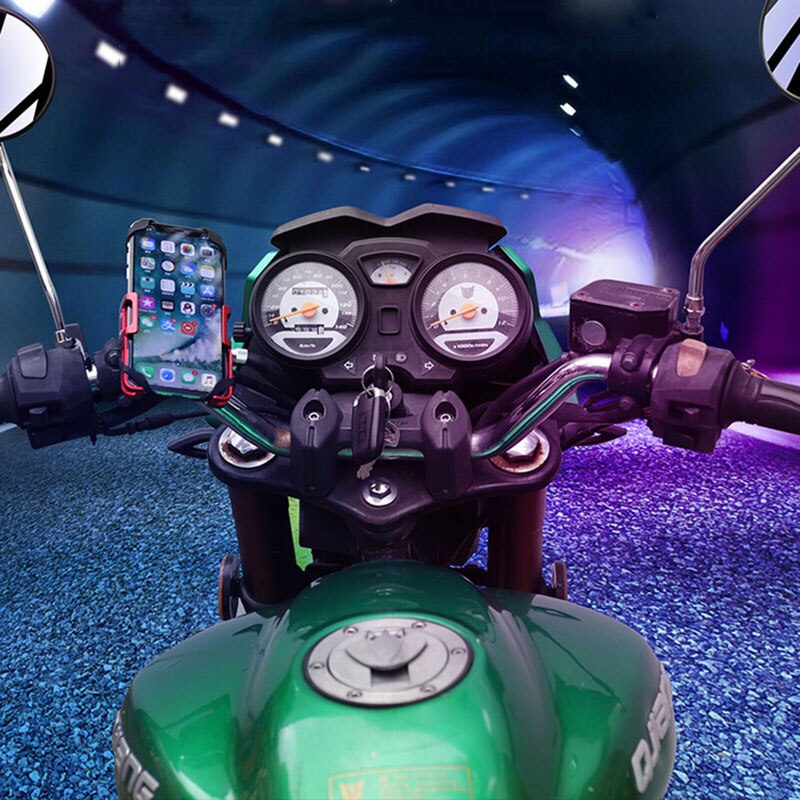 GUB Aluminium Alloy Bike Phone Holder Motorcycle Handlebar Mount Handle Phone Support for 3.5-6.2 Inch Smartphone