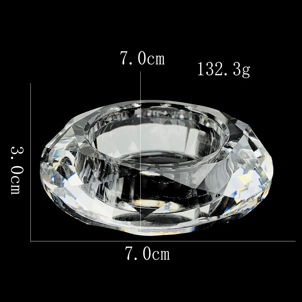 Nordic Glas Kristal Kandelaar Wax Cup Aromatherapie Kandelaar Container Bruiloft Centerpieces Diner Party Home Decor Craft