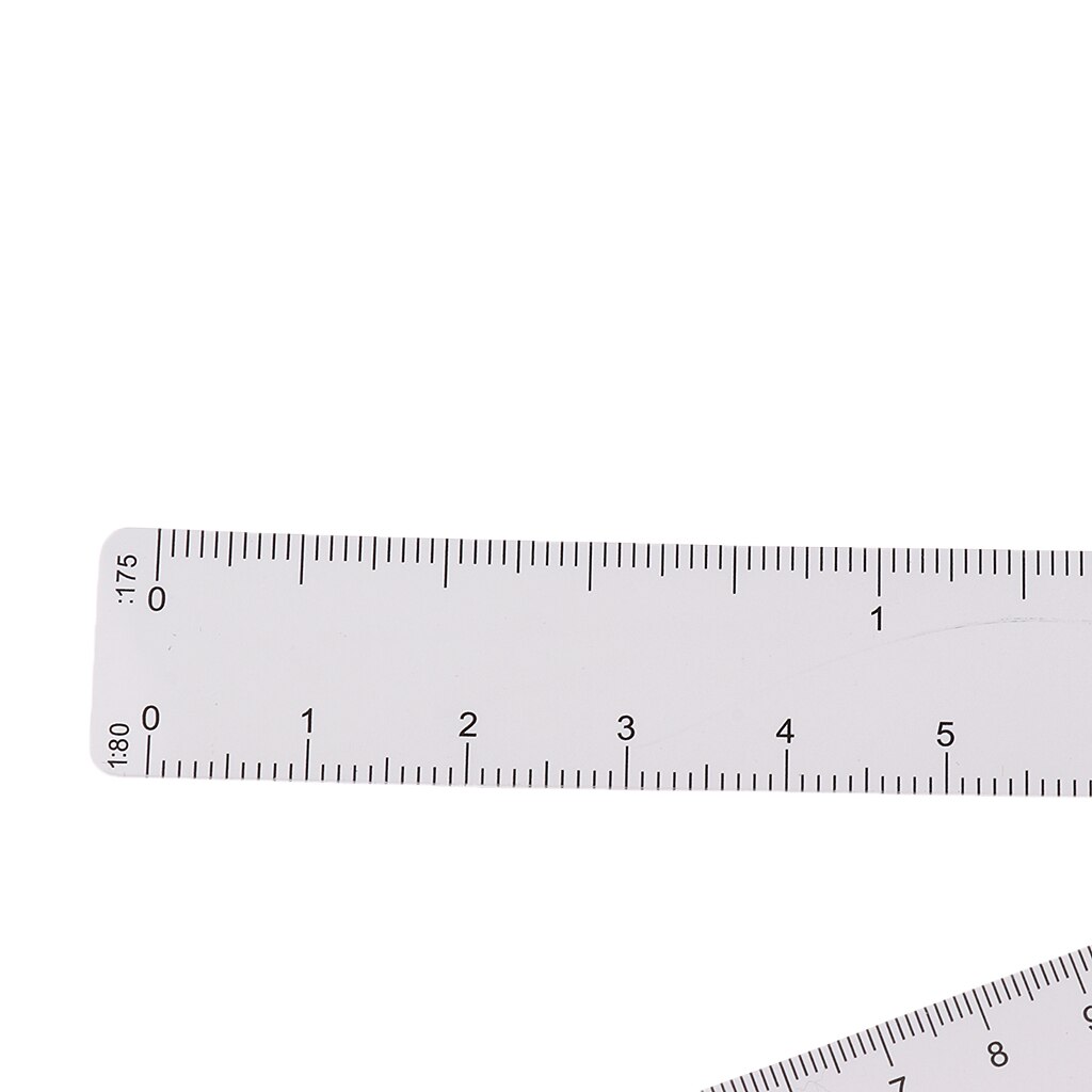 Foldable Fan Reduction Scale Ruler with 6 Blades for Engineering Architects
