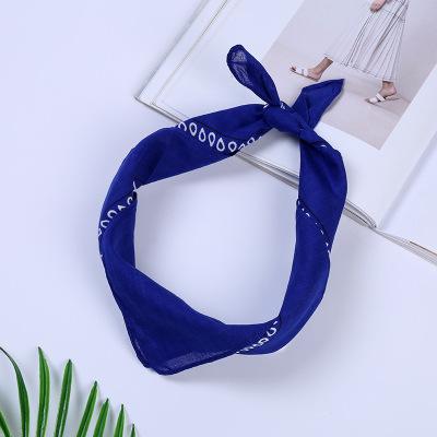 2020New Aangekomen Unisex Hip Hop Zwarte Bandana Mode Hoofddeksels Haarband Sjaal Pols Wraps Vierkante Sjaals Afdrukken Zakdoek: 11