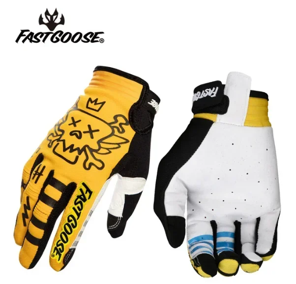 Fastgoose Motorcross Racen Motorhandschoenen Motor Moto Cross Dh Mtb Fiets Enduro Handschoenen H700: Zilver / XL