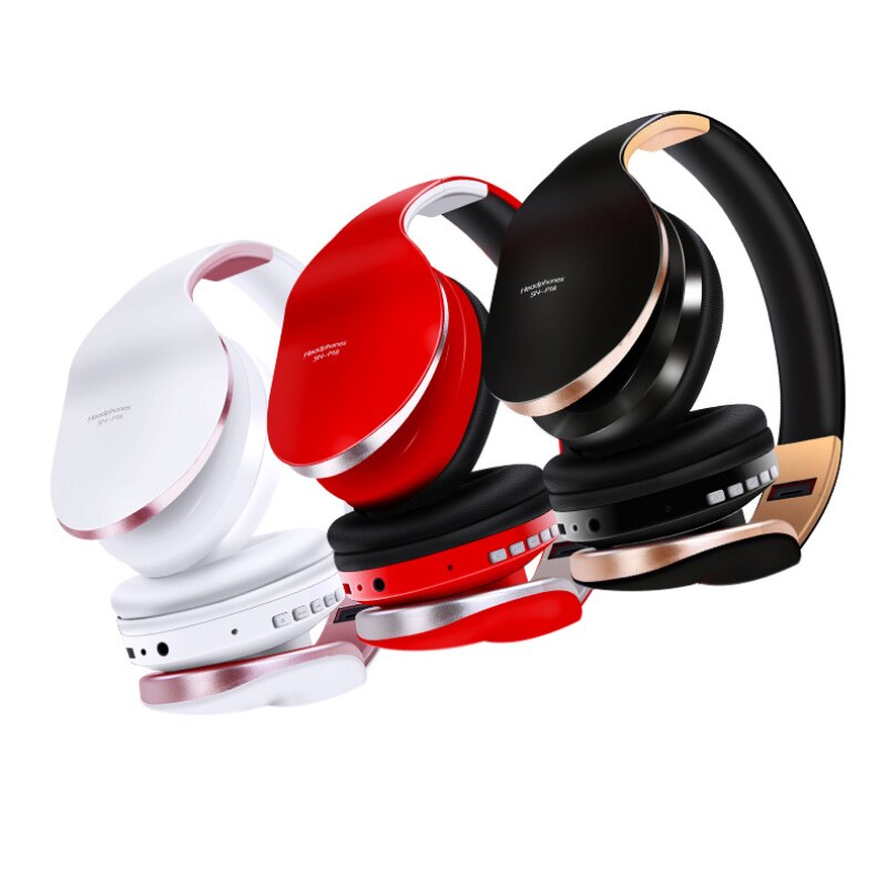 3 Kleuren Opvouwbare Head-Mounted Draadloze Bluetooth Headset 4.0 Bass Surround Sound Sport Muziek Bluetooth Headset Met Microfoon