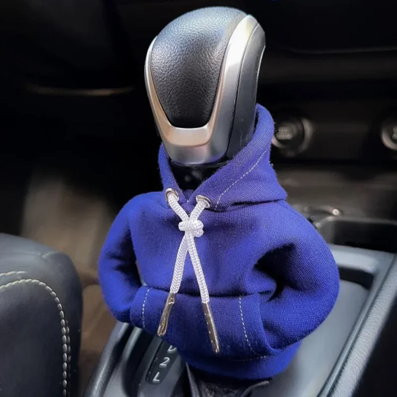 Sudadera con capucha Universal para palanca de cambios de coche, decoración Interior, cubierta con capucha de cambio de marchas, cubierta de cambio, decoración de manija de engranaje, compatible con Manual automático: Gris