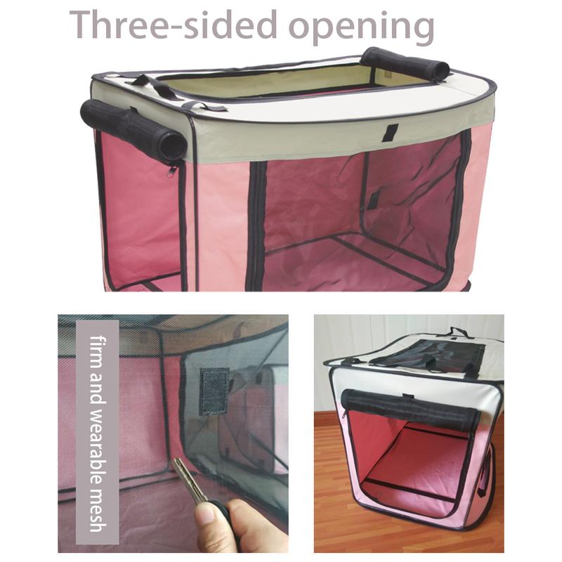 Car Wire Folding Pet Box Large Medium And Small Outdoor Portable Foldable Room Cat Dog Pet Cage Pet Nest