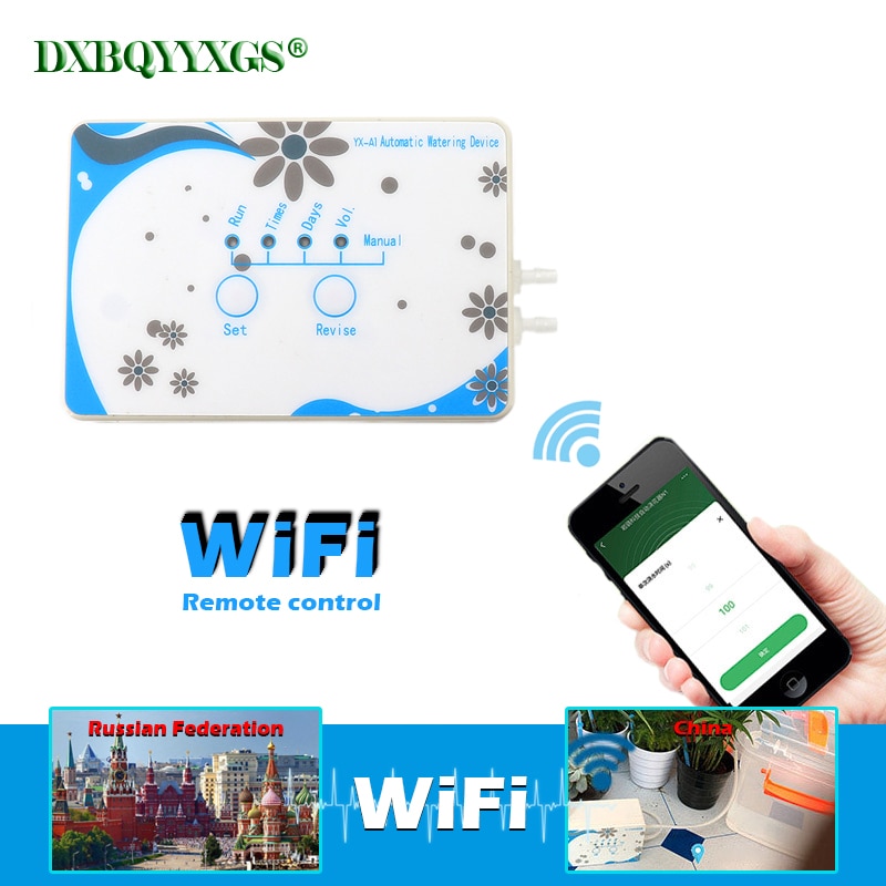 Mobiele Telefoon Wifi Automatisch Sproeisysteem Apparaat Afstandsbediening Tuin Plant Utomatische Druppelsysteem Waterpomp Timer Tool