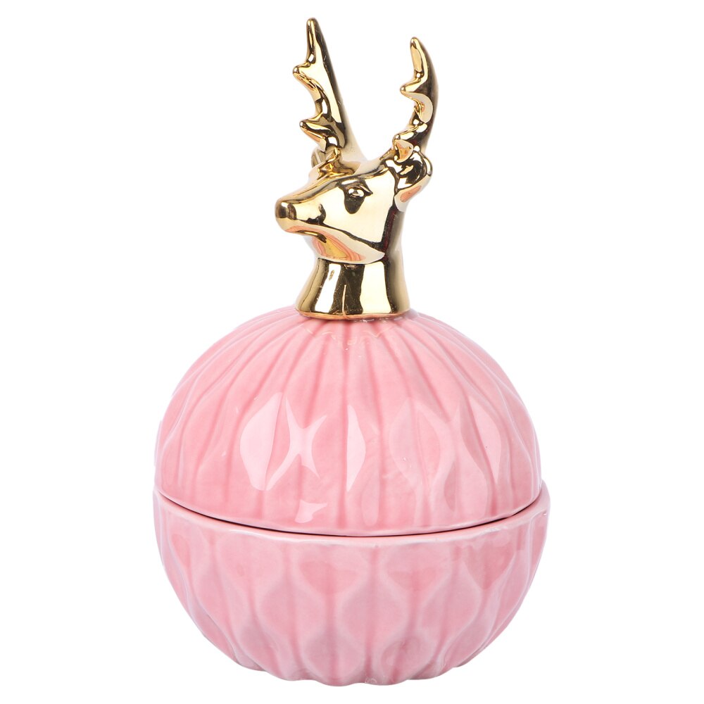Hand Birthday Ceramic Candy Box Stylish Storage Bottle Pretty Storage Box: Antlers