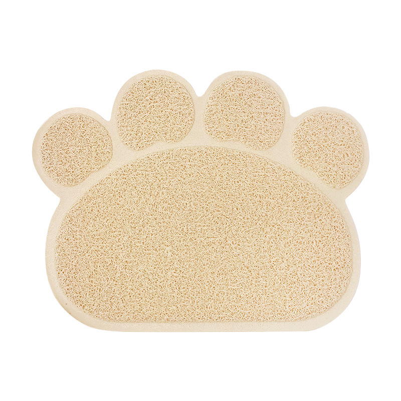30*40cm PVC ground claw cat foot mat Rectangular cat litter mat Cat and dog friction foot mat Sleeping mat non-slip and waterpro: Corn color