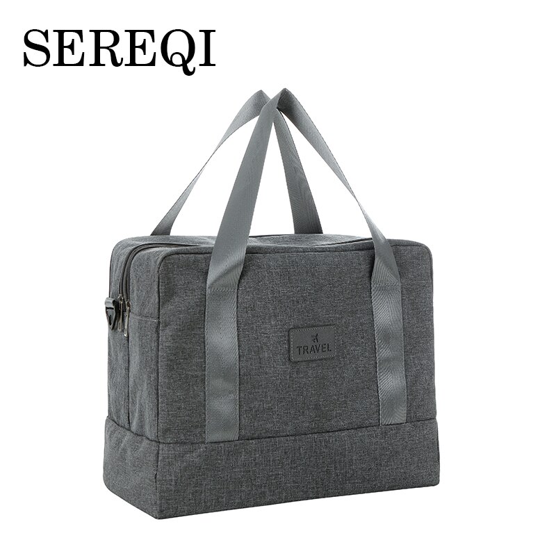 SEREQI Multifunctional Dry And Wet Separation Travel Bag Travel Packing Big Luggage Bag Unisex Zoning Clear Duffle Bag