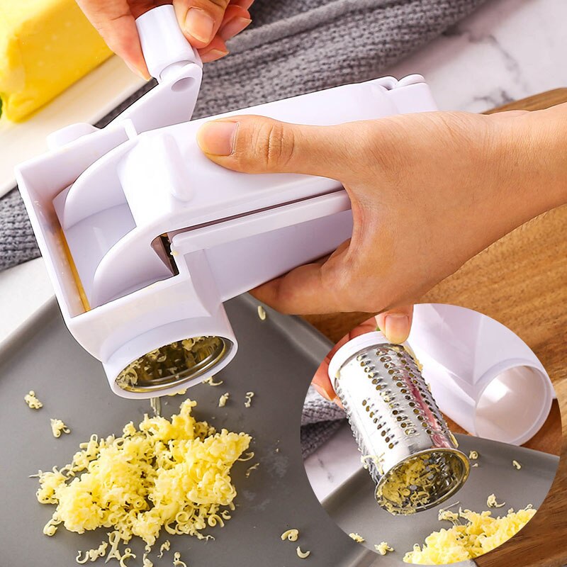 Hand Rotating Cheese Grater Multi-Purpose Cheese Slicer Three-In-One Cheese Yogurt Planer Kitchen Accessories Baking Tools