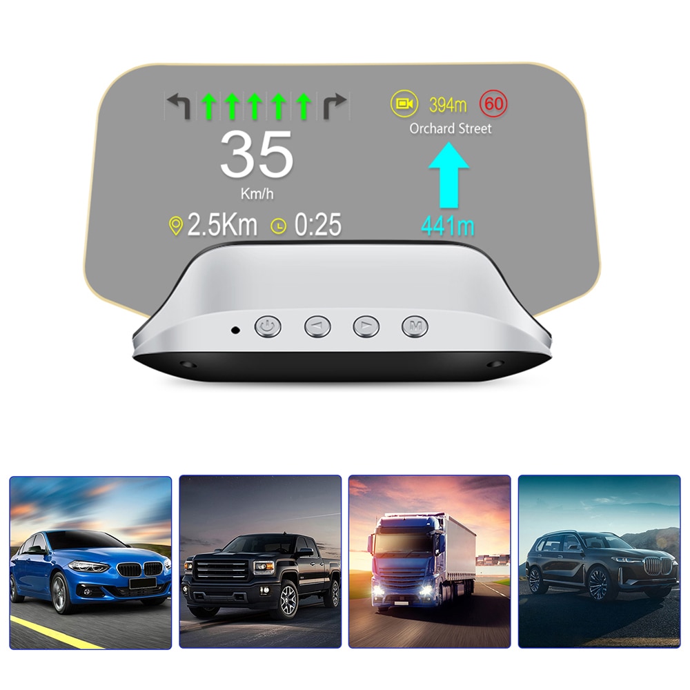 Auto Navigatie OBD2 Gps Snelheidsmeter Overspeed Waarschuwing Boordcomputer Hud Head Up Display Smart Auto Elektronica Accessoires