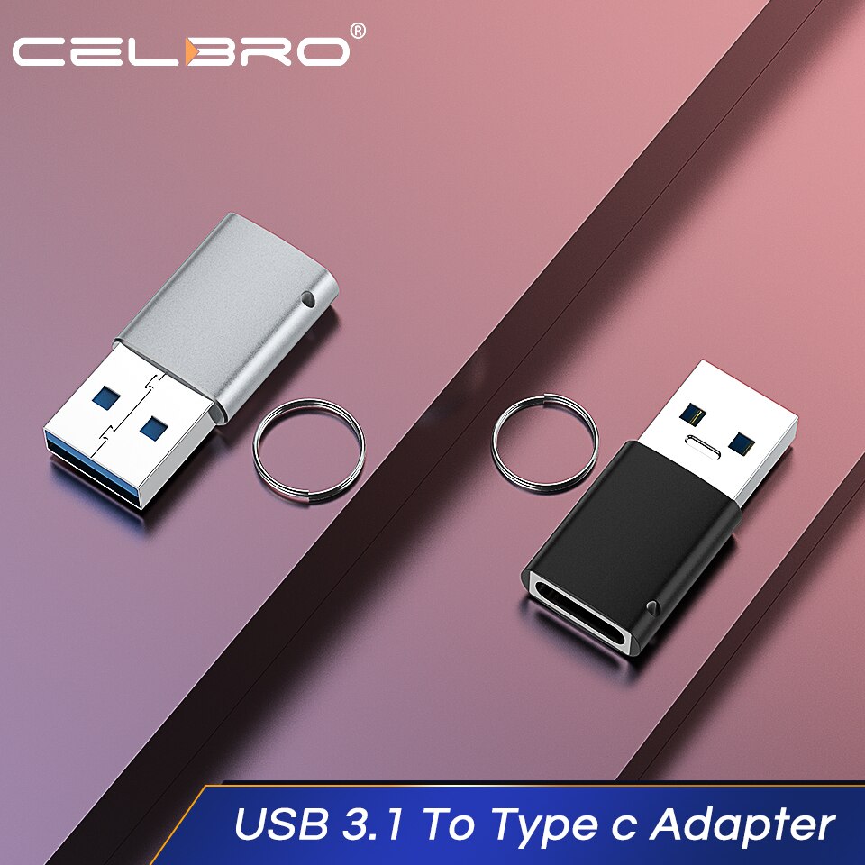 Adattatore USB C 3.1 USBA maschio a USB tipo C femmina tipo-c adattatore USBC OTG per Laptop connettore auricolare Samsung Xiaomi 10