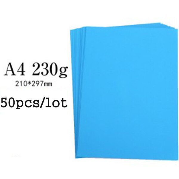 A4 Size 50 Pcs Thick Hard 230gms Cardboard Cutting Paper Paperboard DIY Painted Scrapbooking Greeting Card Paper Decorative: 7