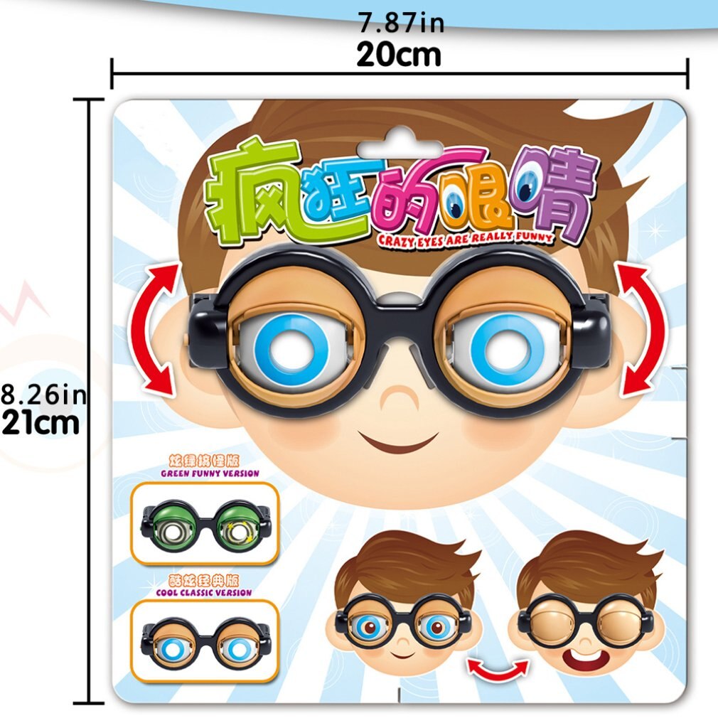 verrückt Augen komisch Kinder Spielzeuge Plastik Brille komisch Streiche Brille Neuheit Brille Junge Mädchen Spiel abspielen Spielzeug