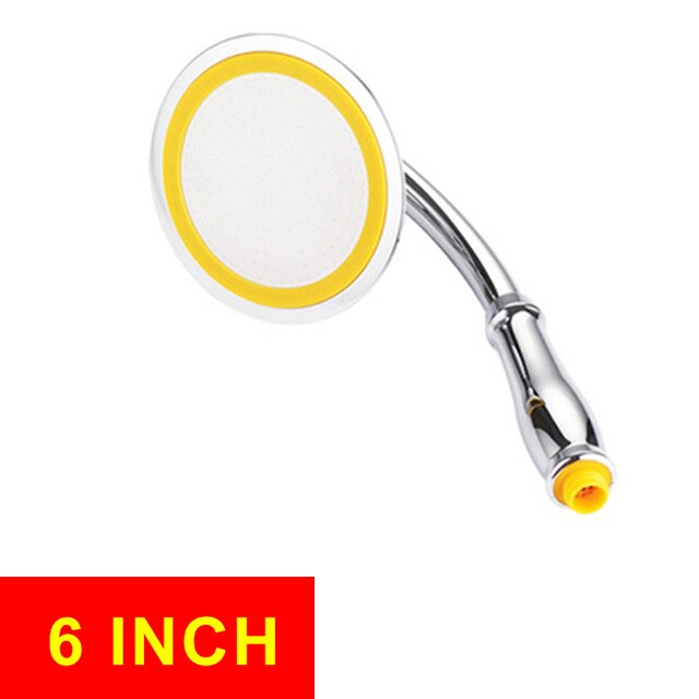Douchekop Verstelbare Waterbesparende Regen Handdouche Grote 6 Inch Hoge Druk Badkamer Regendouche Spa Douchekop: 6 Inch