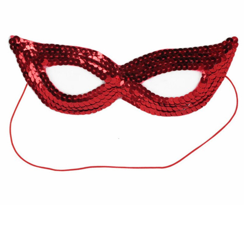 Lentejuelas antifaz de Halloween máscaras de tela no tejida señora mascarada boda halffie carnaval actuación infantil disfraz máscara