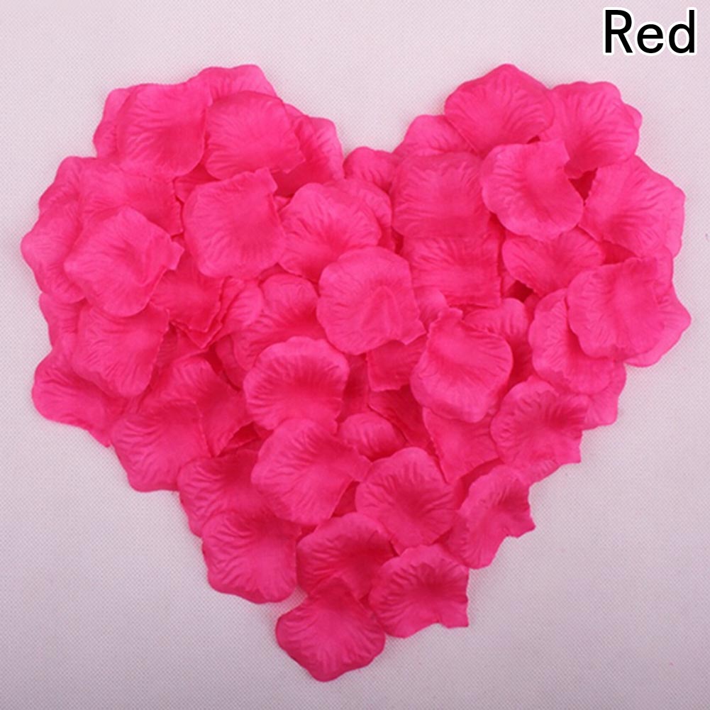 100 Pcs Bruiloft Bloemblaadjes Kunstmatige Zijden Rozenblaadjes Bloemen Petalas Petalos Wedding Bridal Shower Aisle Vaas Decor Confetti: RD3