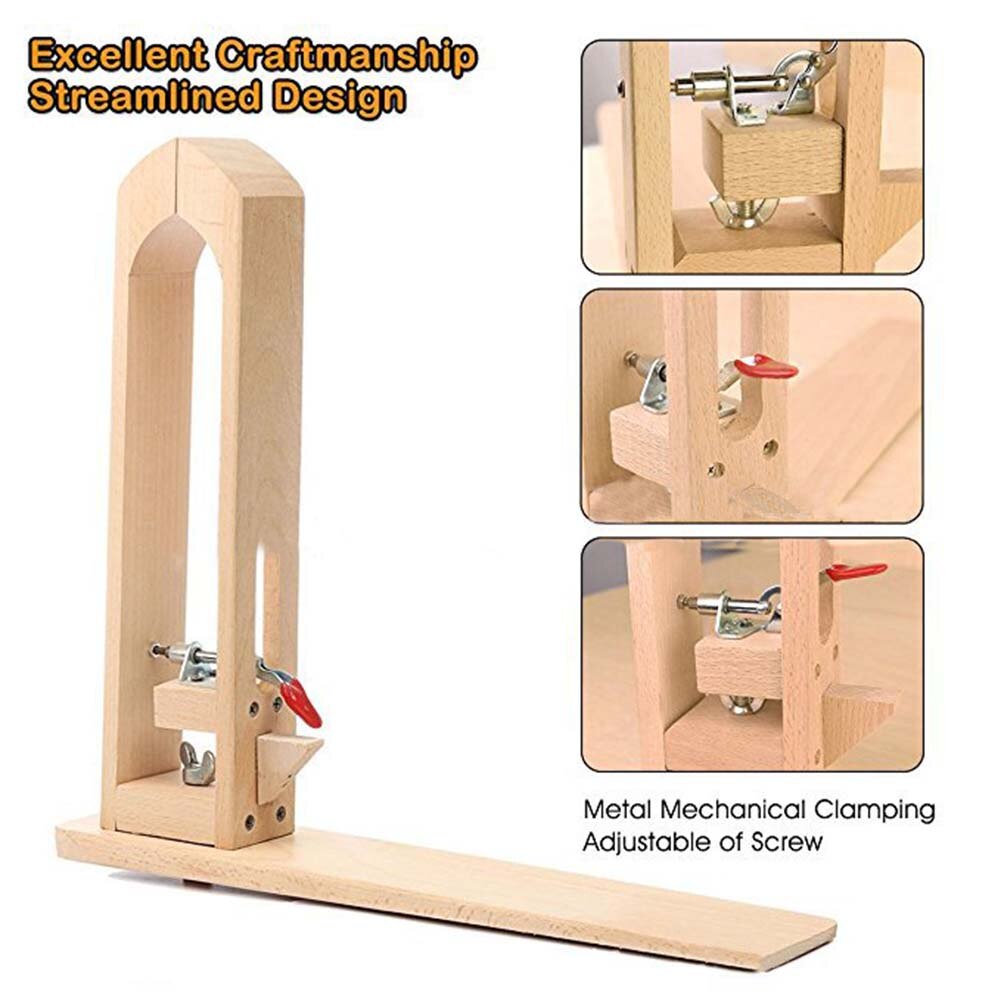Laçage de Table en cuir et bois | Rotation à 360 degrés, couture de bureau pour la couture des outils de maroquinerie, meilleur prix