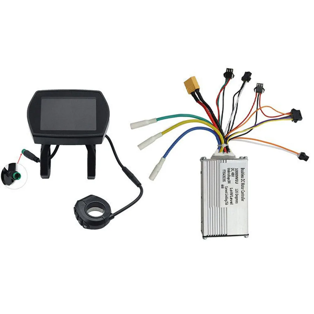 LCD Display Für Elektrische Roller Radfahren Handschuh LCD Display Controller 48V 25A Controller Thermische Überlast Schutz: WHITE