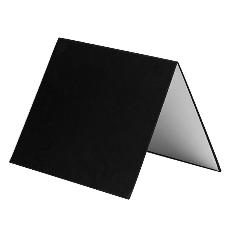 2 pçs a4 fotografia papelão dobrável dupla face branco preto prata fosco luz de preenchimento refletor absorver grosso papel reflexivo c