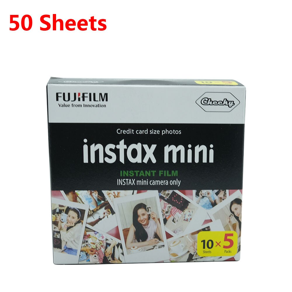 10-100 feuilles papier Photo Fujifilm Instax Mini 9 Mini 8 instantané Mini 70 90 Film caméra Instax Mini Film cadre Photo en option: 50 Sheets