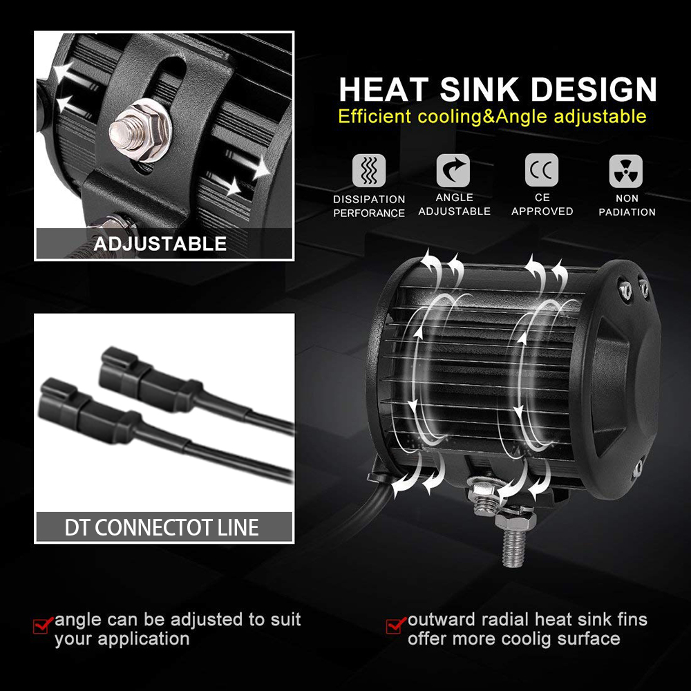 LED Werklamp Bar met DT Connect Kabelboom Offroad 4X4 Auto Led Spots Auto Ledbar Pods Tractor ATV accessoires