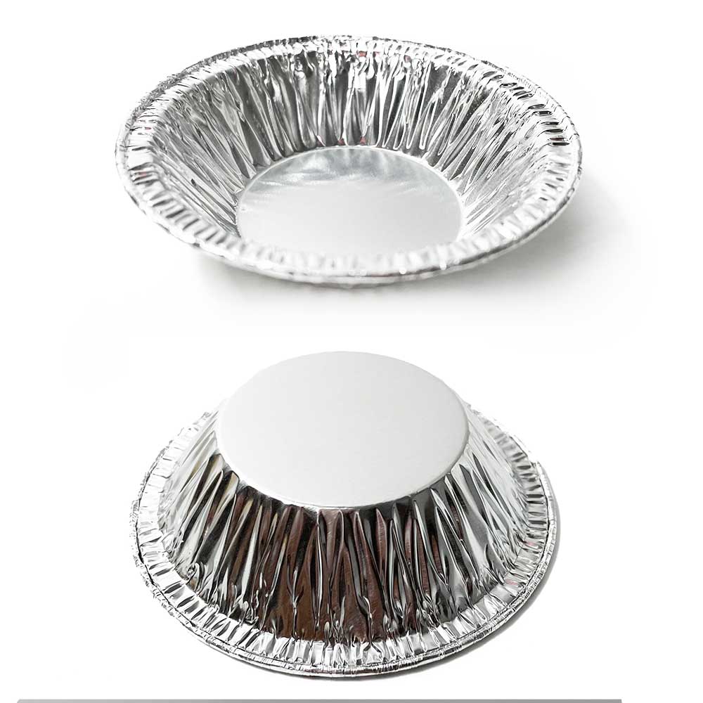 100 Stuks Aluminiumfolie Taartvorm Ei Taart Pan Vriezer &amp; Oven Veilig Wegwerp Aluminium Ronde Ei Tart Tin Folie pannen