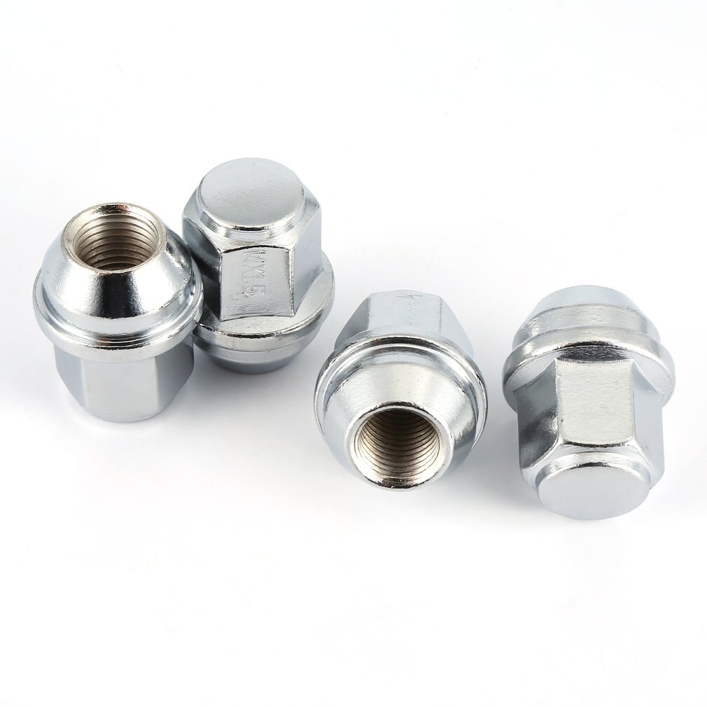 Brand For Chrysler 300C Tyre Nut One Set Four Pieces Stainless Steel Tyre Nut Silver 30*30*35mm High Qulity