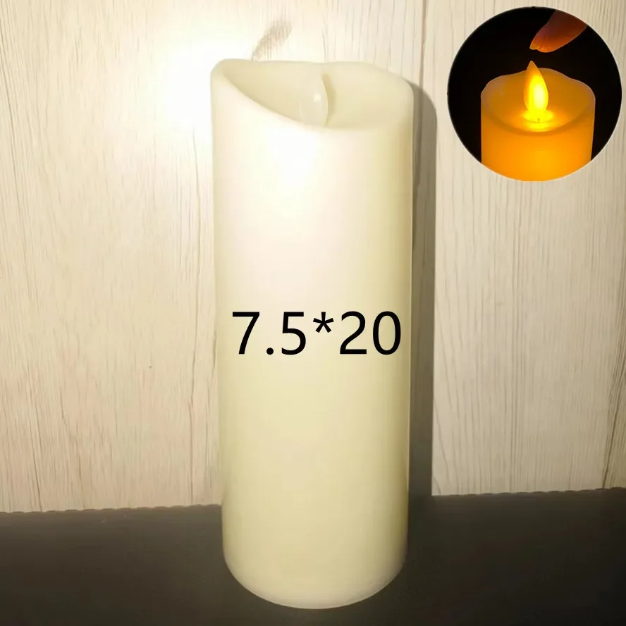 Lampe à bougie électrique LED, sans flamme, alimentée par batterie, pour décoration de mariage, fournitures de fête d'anniversaire: green