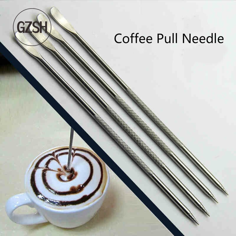 Kaffe barista dedikeret krans nål, rustfri stål kæde link nål, klassisk krans nål
