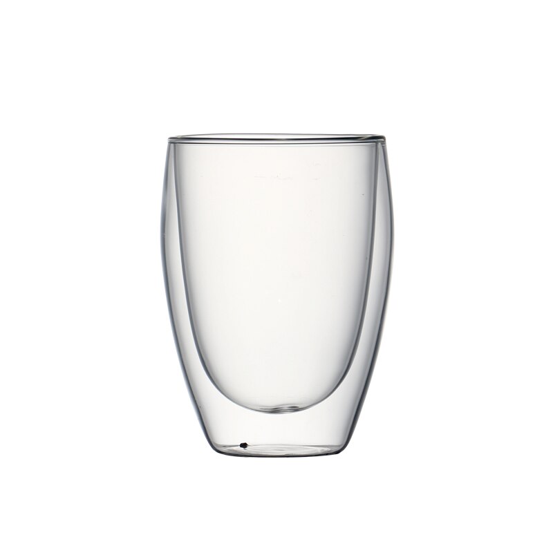 Set  of 2 st 11.9 ounce värmebeständigt dubbelväggigt kaffeglas handgjort två lager dof glas 350ml