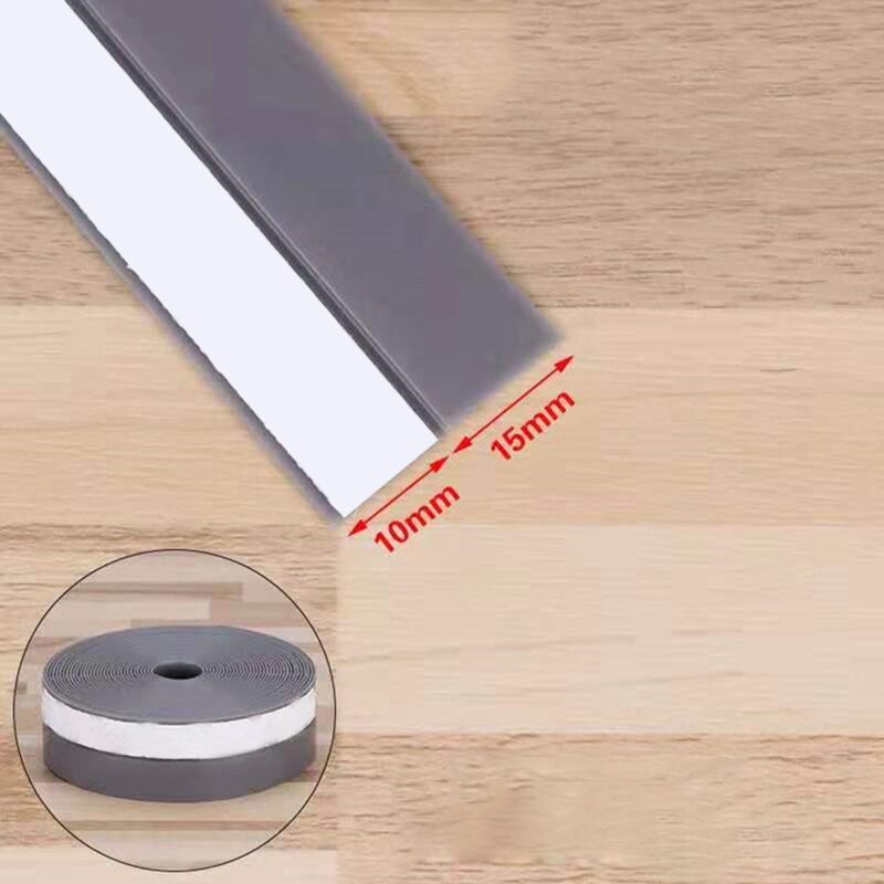 25mm Silicone Self Adhesive Door Seal Strip Weather Stripping Silicone Bottom Door Seal Soundproof Doors and Windows 201