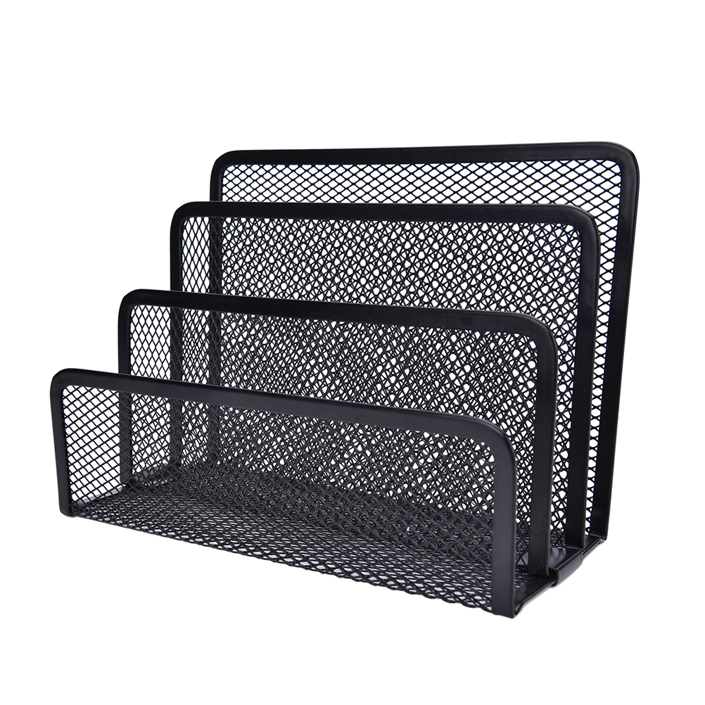 Mesh Desk Organizer File Storage Map Houder Rack Metalen Papierlade Kantoor