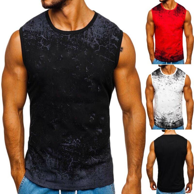 Camiseta sin mangas ajustada para hombre, camiseta deportiva de para gimnasio, culturismo, ropa de verano,