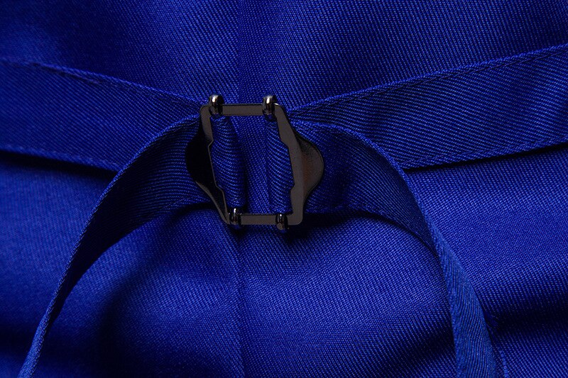 Royal Blue Suit Vest Men Brand Double Breasted Dress Vest Waistcoat for Men Casual Sleeveless Cardigan Vests