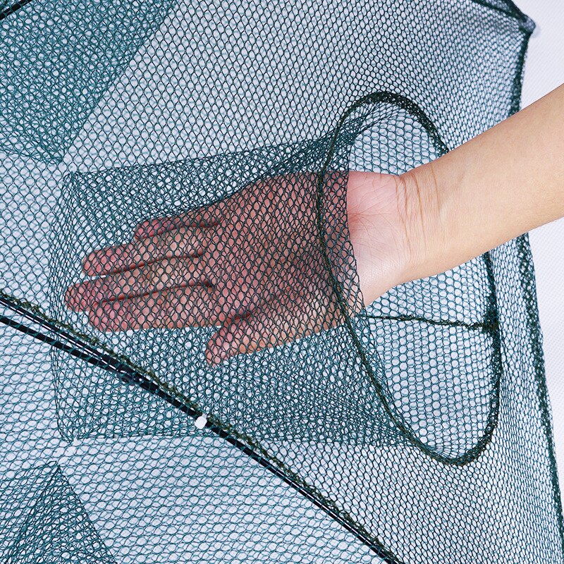 Automatic Foldable 4-20 Hole Fishing Net Portable Nylon Catch Fish Trap Net For Fish Shrimp Crab Cast Mesh Fishing Network Tool