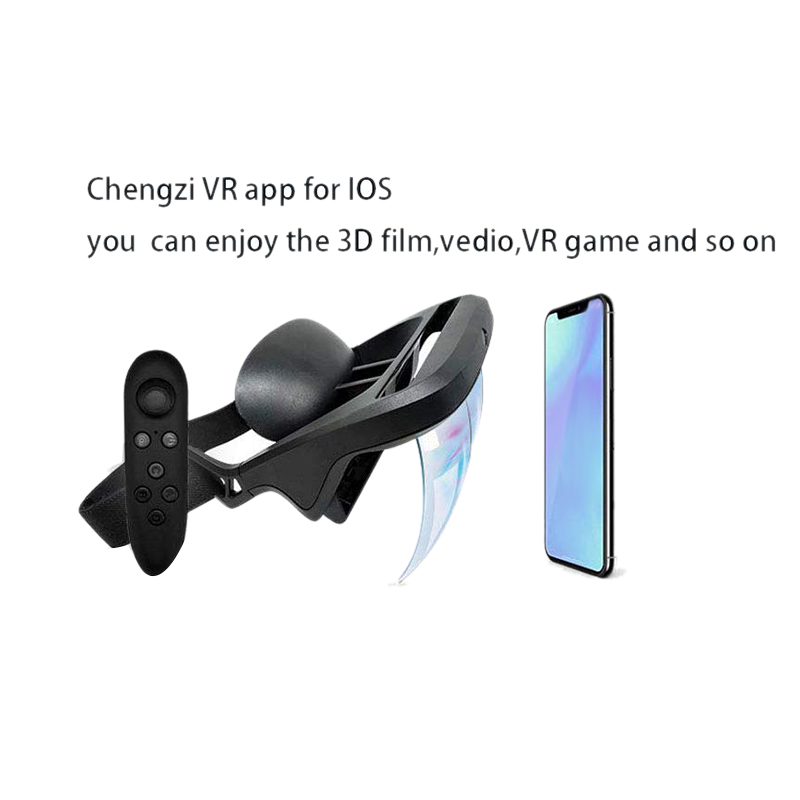 Casque de réalité augmentée vidéo 3D avec lunettes Ar intelligentes pour vidéo 3-D et jeux sur Iphone et Android (4.5-5.5 po