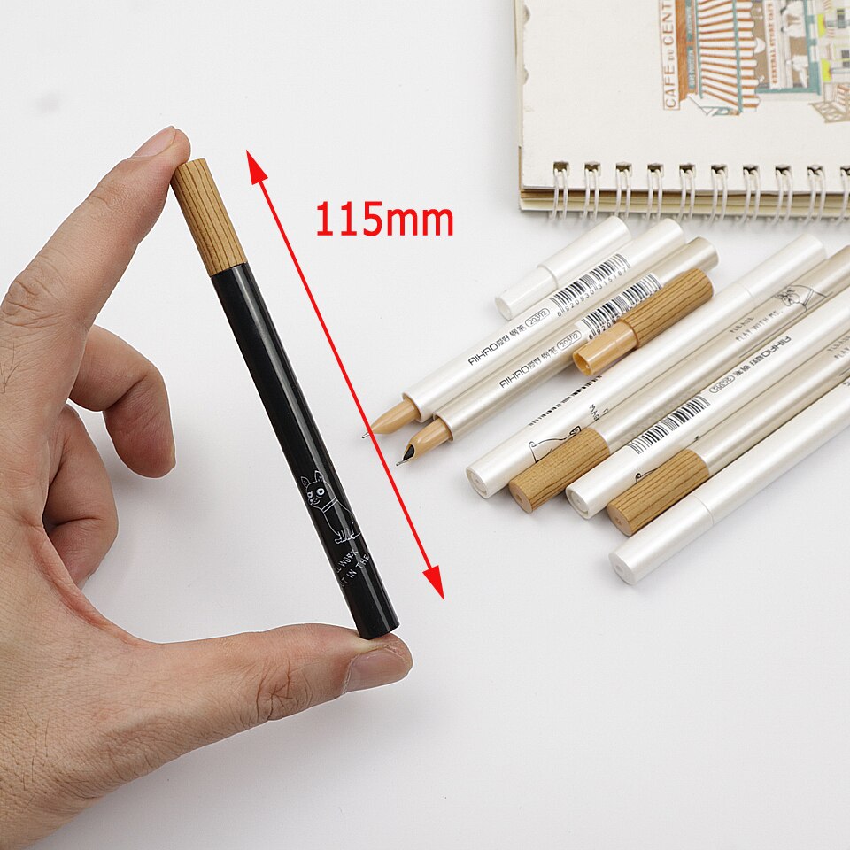 Mini Fountain Pen 0.5mm Plastic Penholder Metal Nib Cartoons Dog ink Pen For Student Friend School Supplies Pens 3Pcs/lot