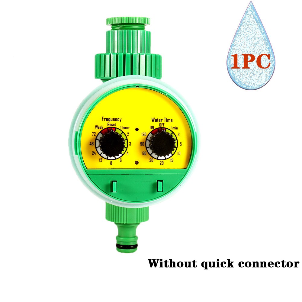 Analogowy dwukanałowy plastikowy czasowy wyłącznik przepływu wody zawór wielofunkcyjny ogród automatyczny elektroniczny sterownik nawadniania kranu: bez złącze
