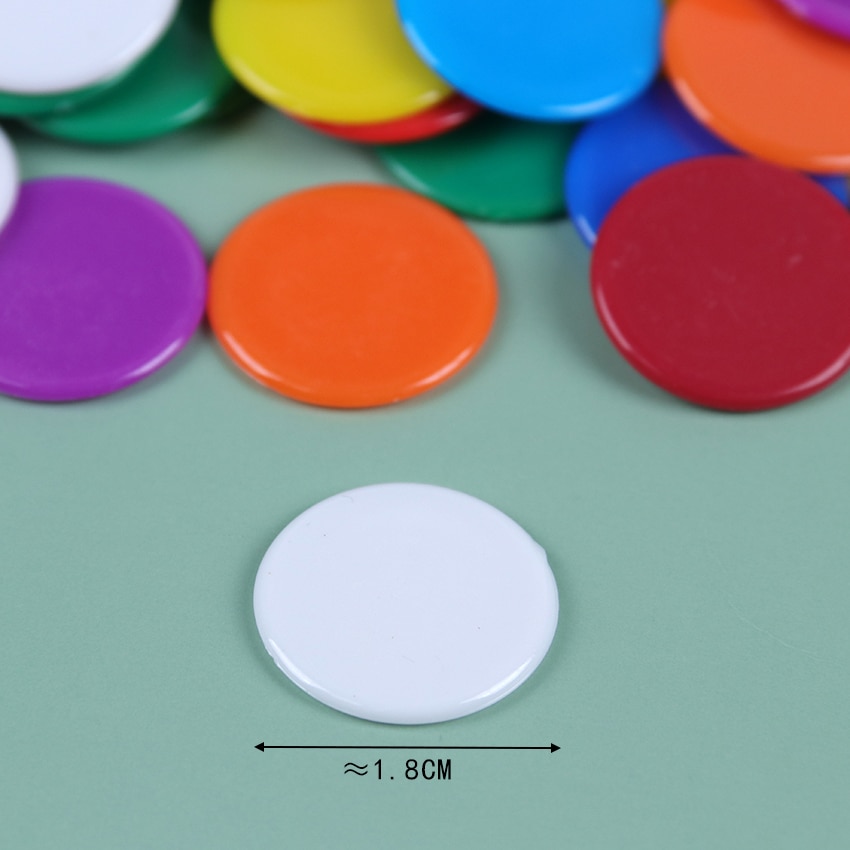 100 stk brætspil legetøj plastik poker chips casino bingo markører familie klub karneval bingo spil tilbehør