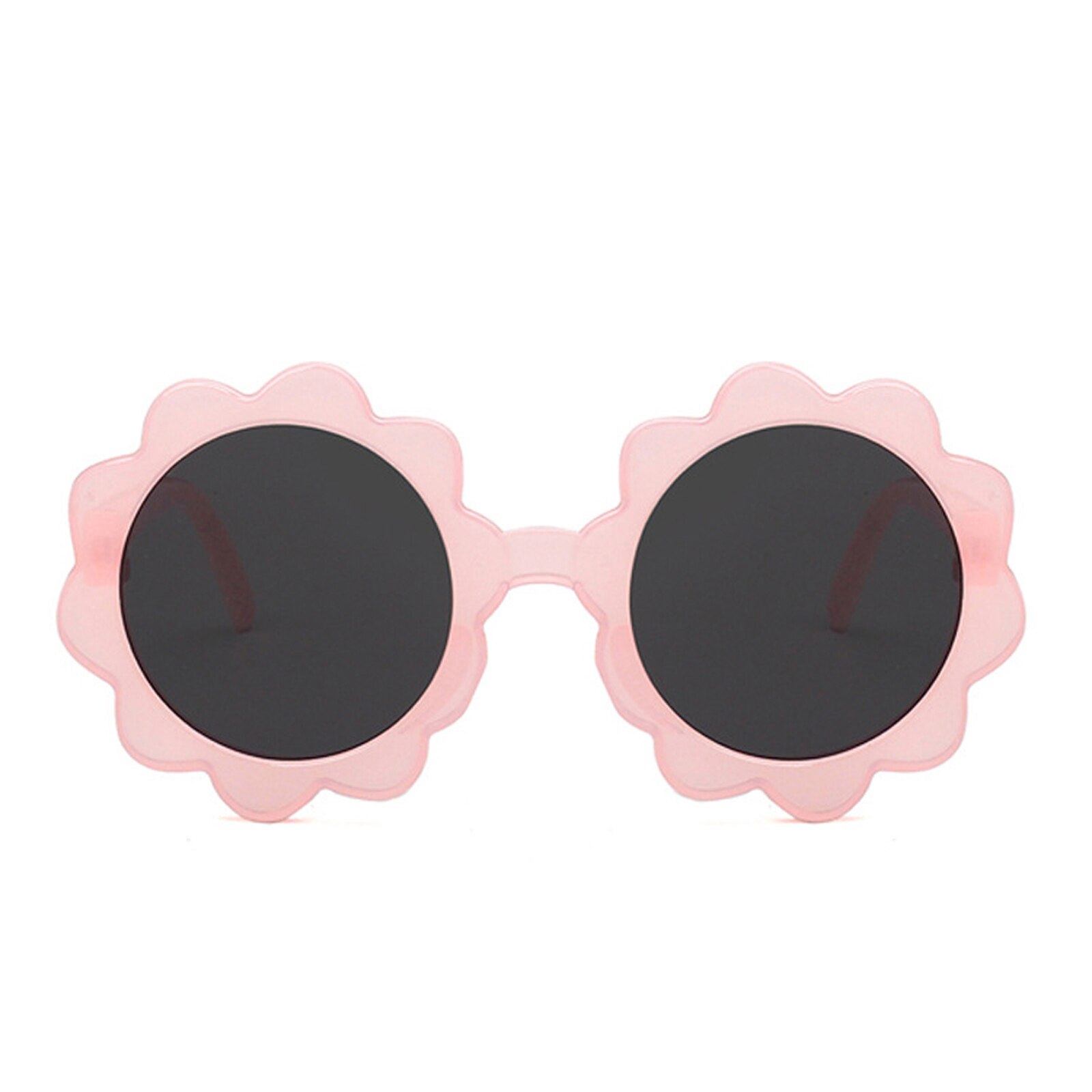 Vintage Kids Zonnebril Kind Zonnebril Ronde Bloem Gafas Baby Kinderen UV400 Sport Zonnebril Meisjes Jongens Oculos De Sol: Roze