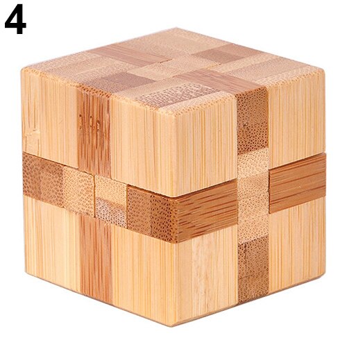 Houten Kongming Lock Brain Teaser Puzzel Kinderen Volwassenen Educatief Spel Speelgoed Geschikt Voor Zowel Kinderen En Volwassenen Perfect: 4