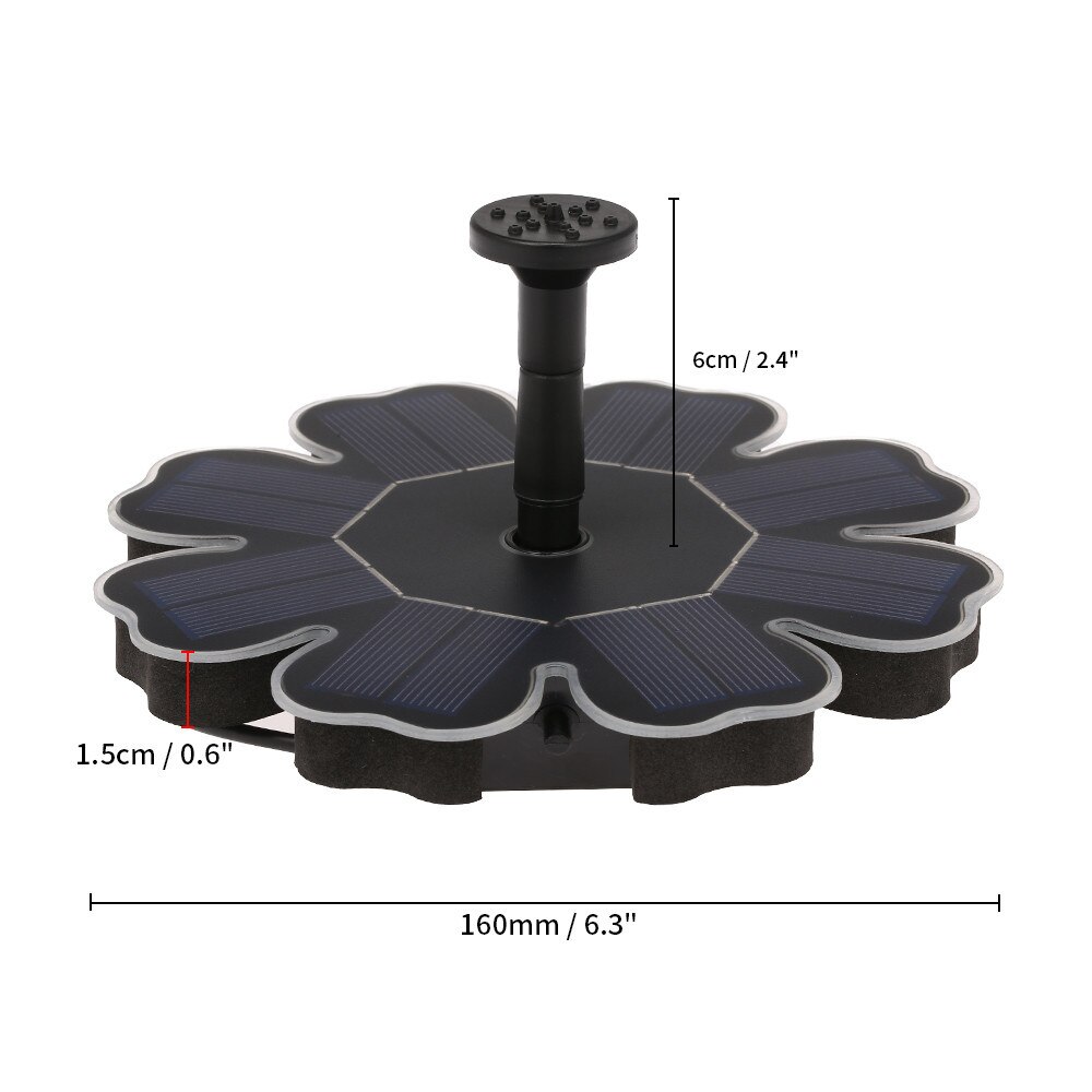 Solar Powered Bird Bath Water Solar Panel Kit Water Water Pump