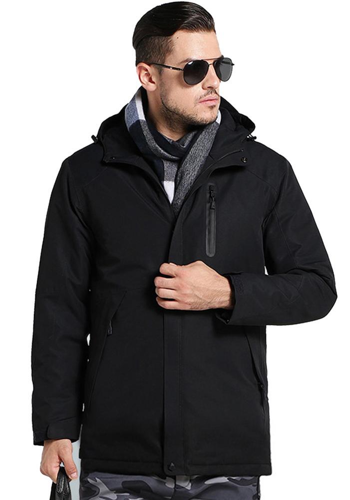 Winter USB Charging Heating Jacket Waterproof Ski Top Coat
