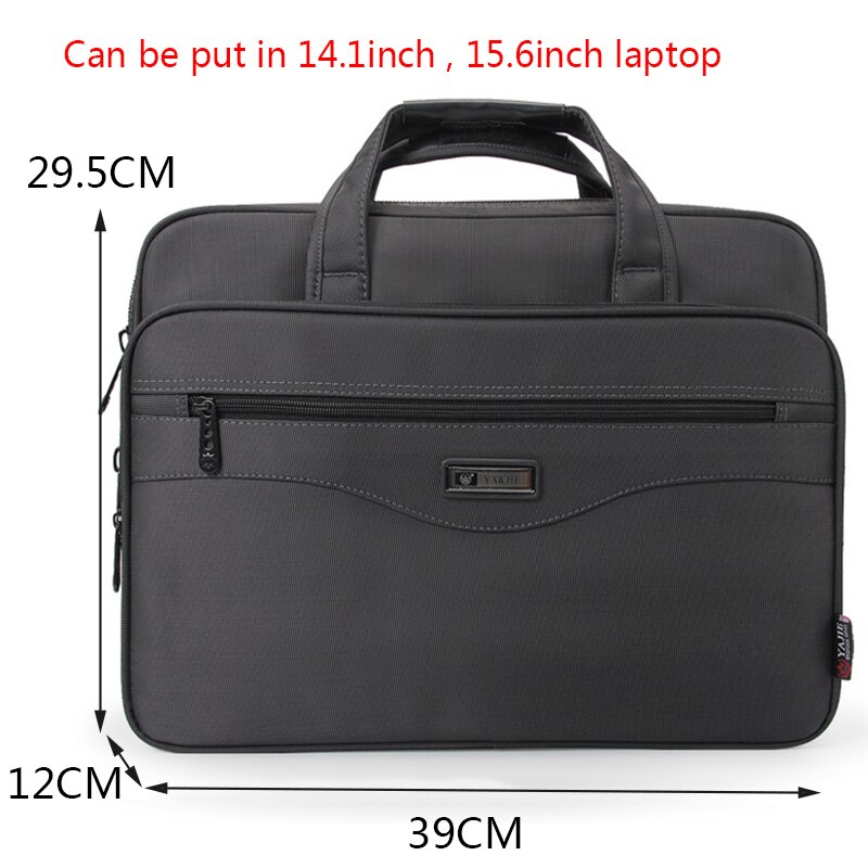 Briefcase 15.6"Laptop Bag Oxford Cloth Waterproof Handbags men Casual Portfolios Man Travel Shoulder Bags For Men: Default Title