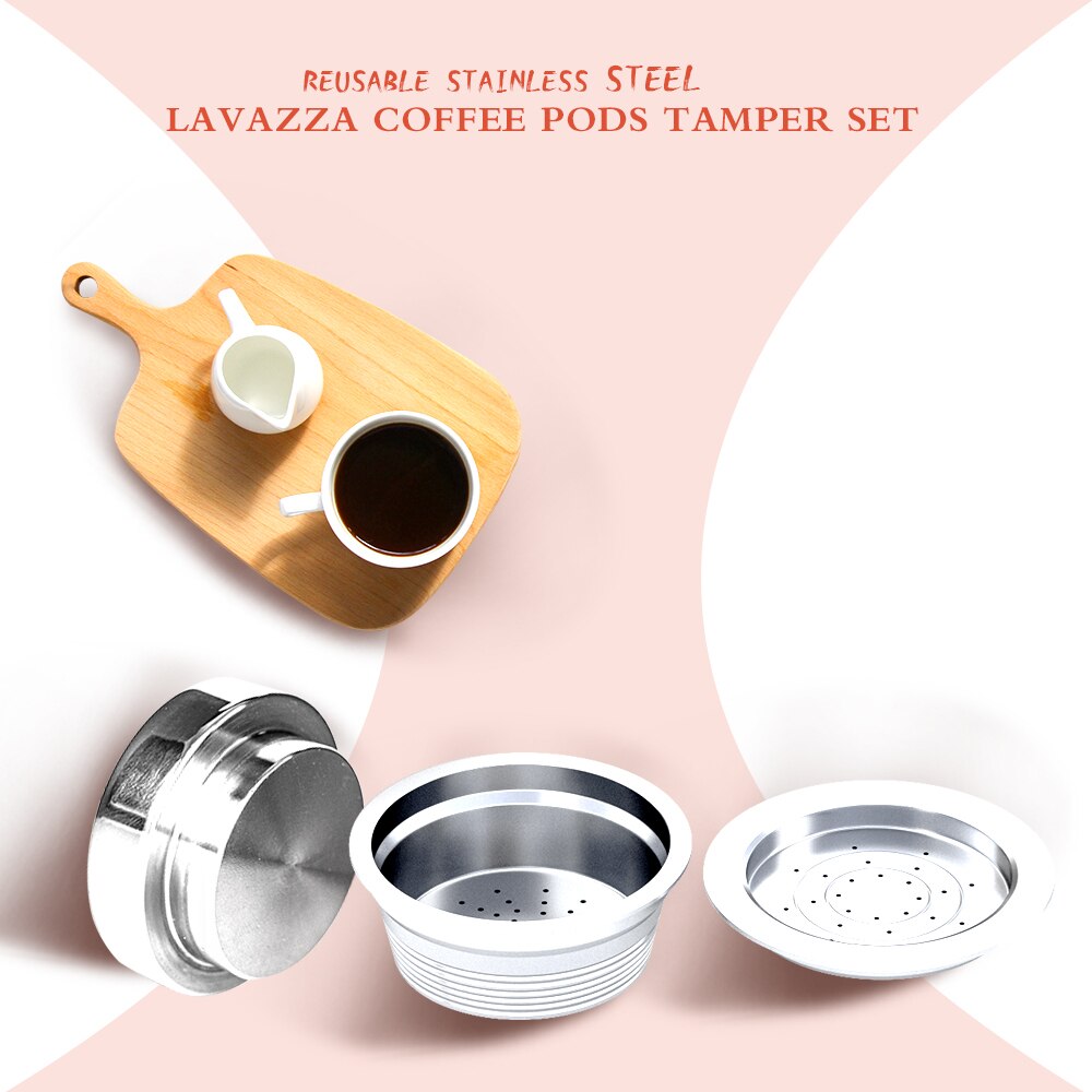 Lavazza kaffefilter för lavazza a modo mio-maskin påfyllningsbar återanvändbar kaffekapsel för kapsel för kapsel för kapsel för att tamper sked